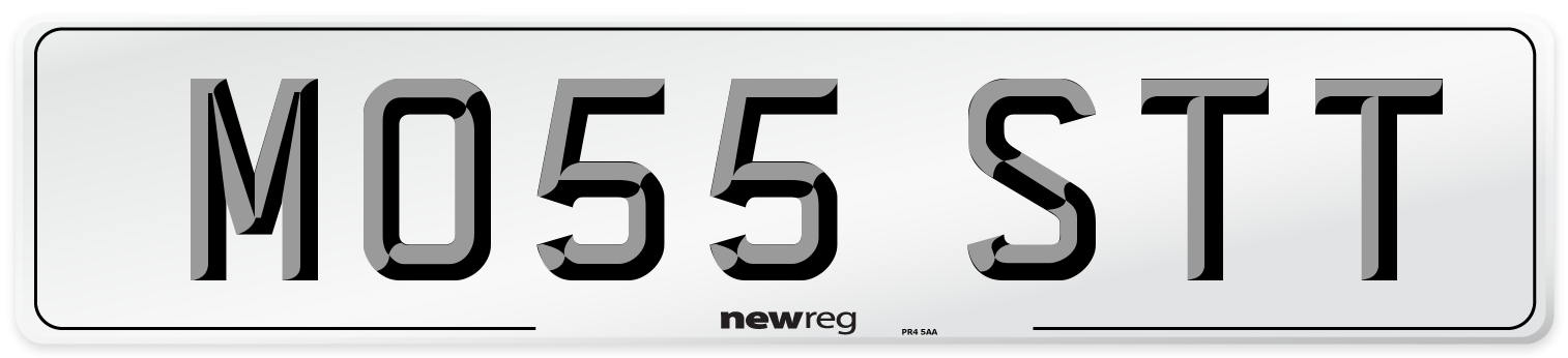 MO55 STT Number Plate from New Reg